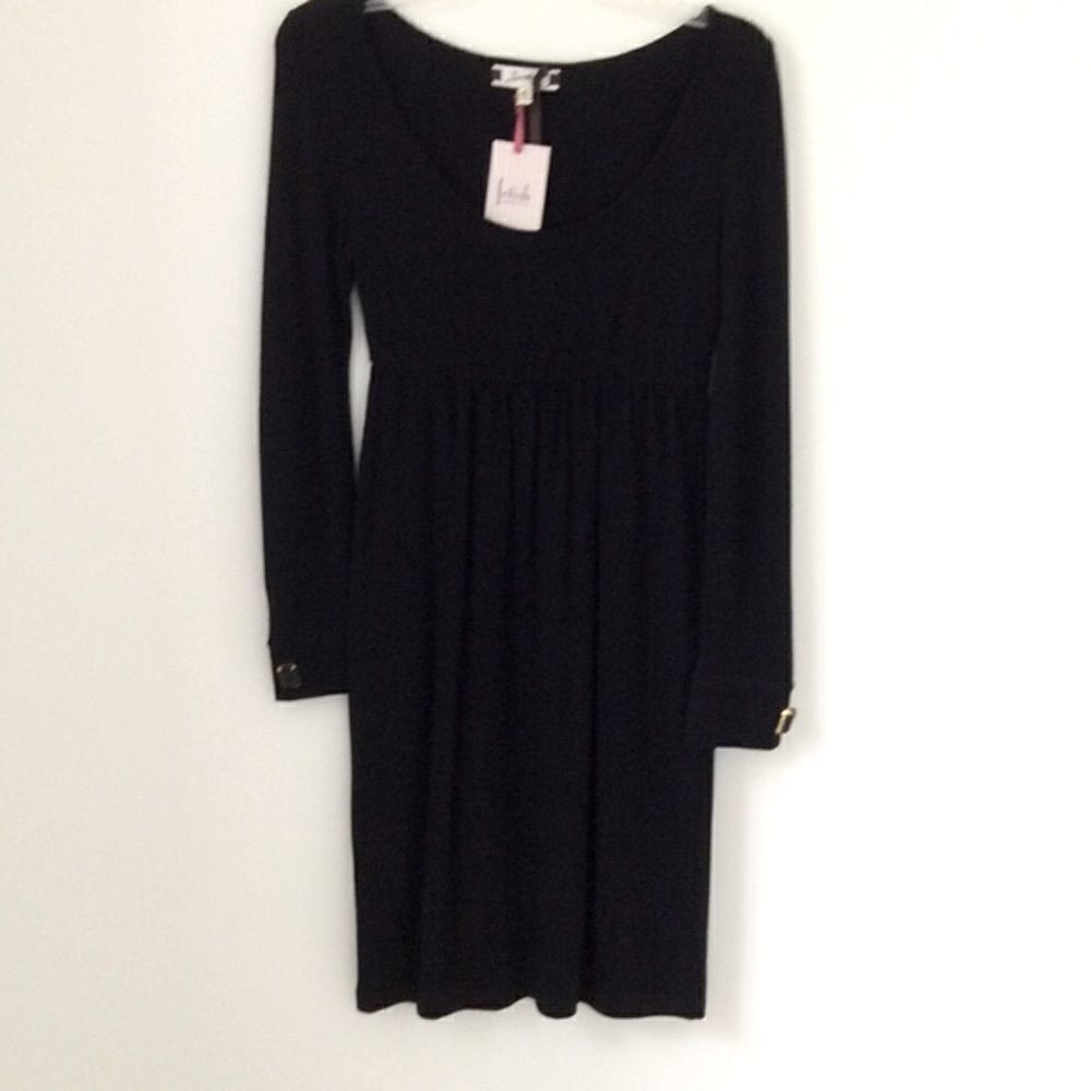BLACK SWEATER DRESS